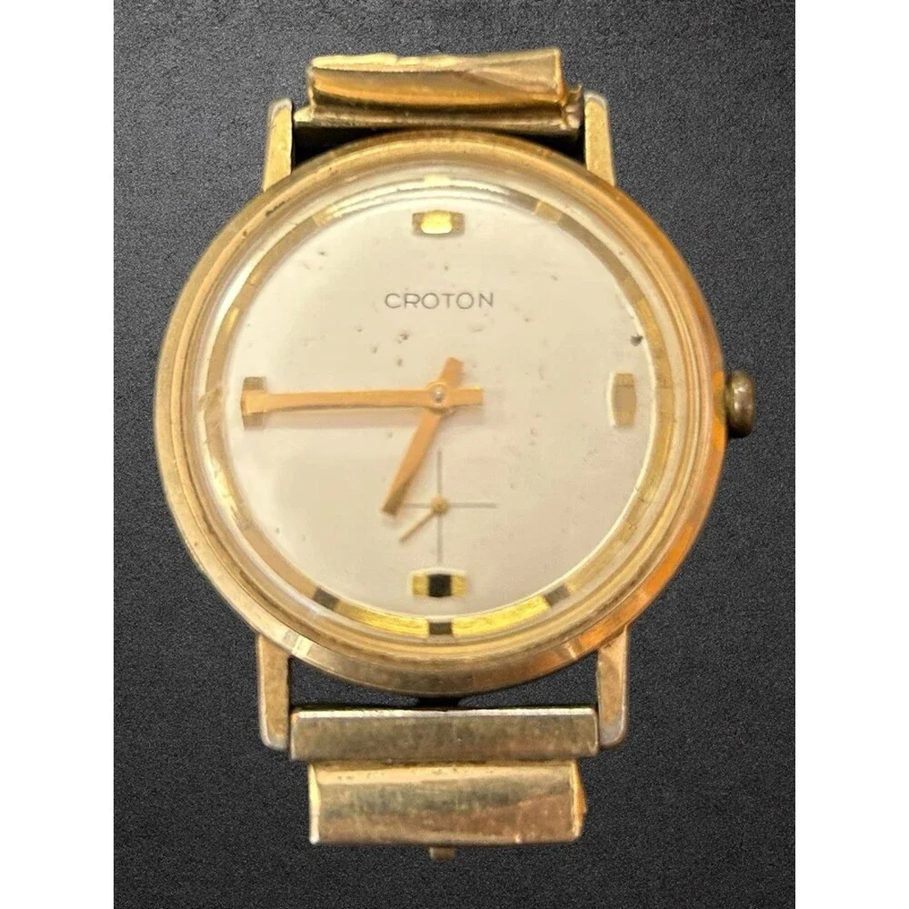 Vintage Croton Mechanical Watch Small Seconds Subdial - For Parts